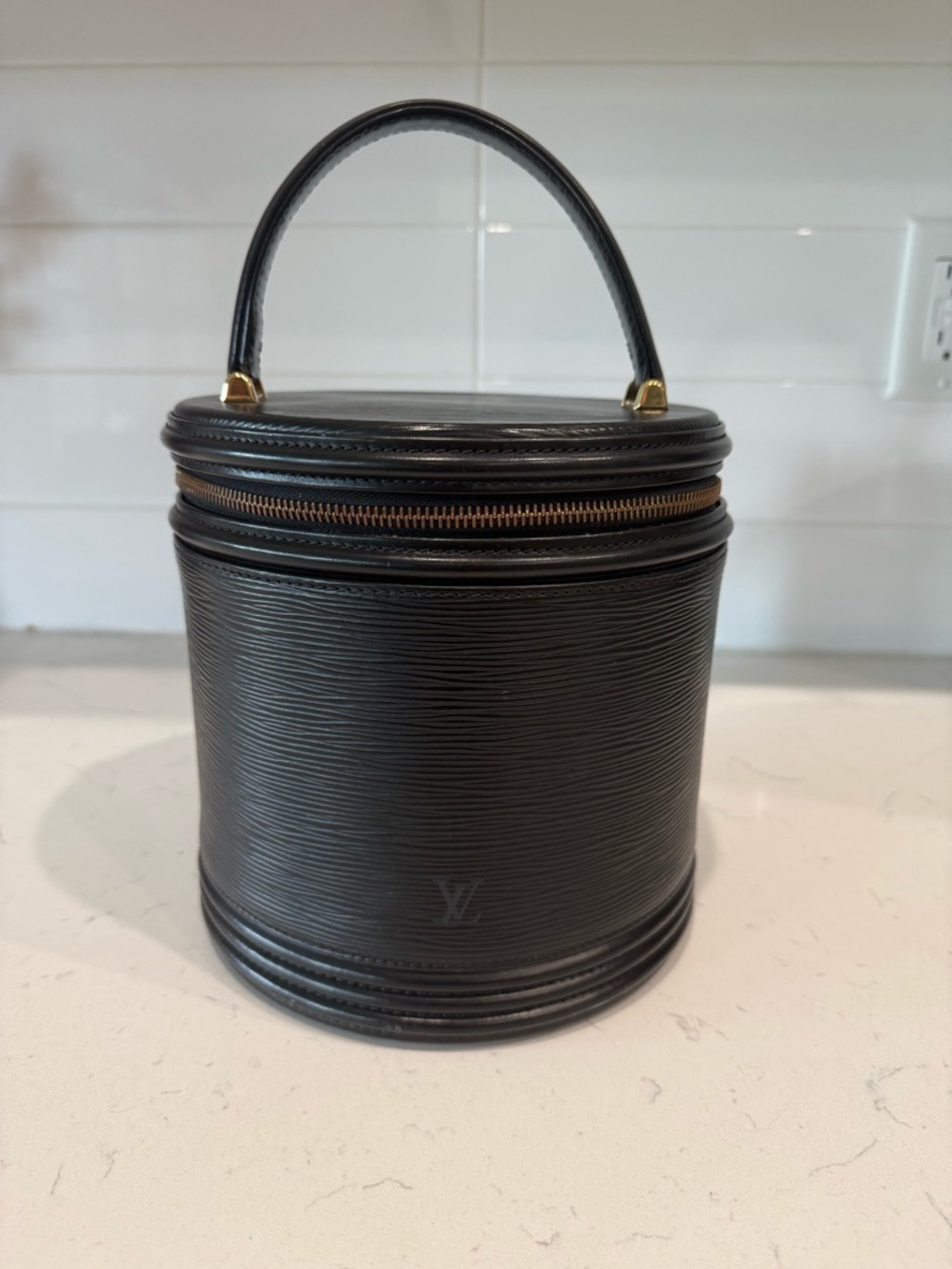 Louis Vuitton Black Epi Leather Cannes Bag